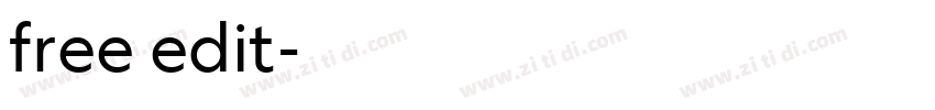 free edit字体转换